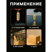 Весы -безмен Luazon, механические, до 25 кг, цена деления 500 г, жёлтые