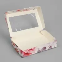 Кондитерская упаковка, коробка с ламинацией &laquo;Для тебя цветы&raquo;, 20&times;12&times;4 см