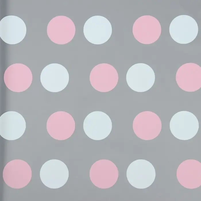 Пленка для цветов, «Горохи», белый- розовый, 56×56 см Пленка для цветов, «Горохи», белый- розовый, 56×56 см
