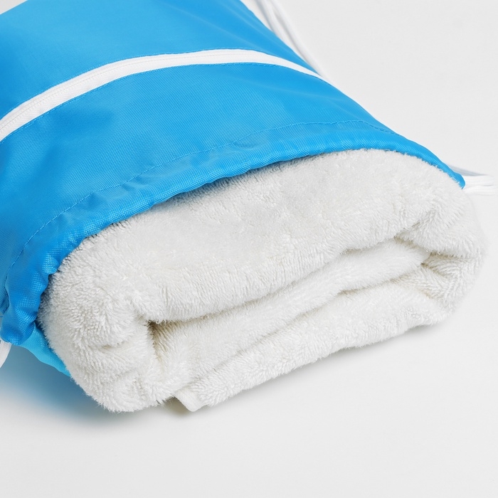 Сумка для мокрых вещей, 42*32 см, цвет голубой Сумка для мокрых вещей, 42*32 см, цвет голубой