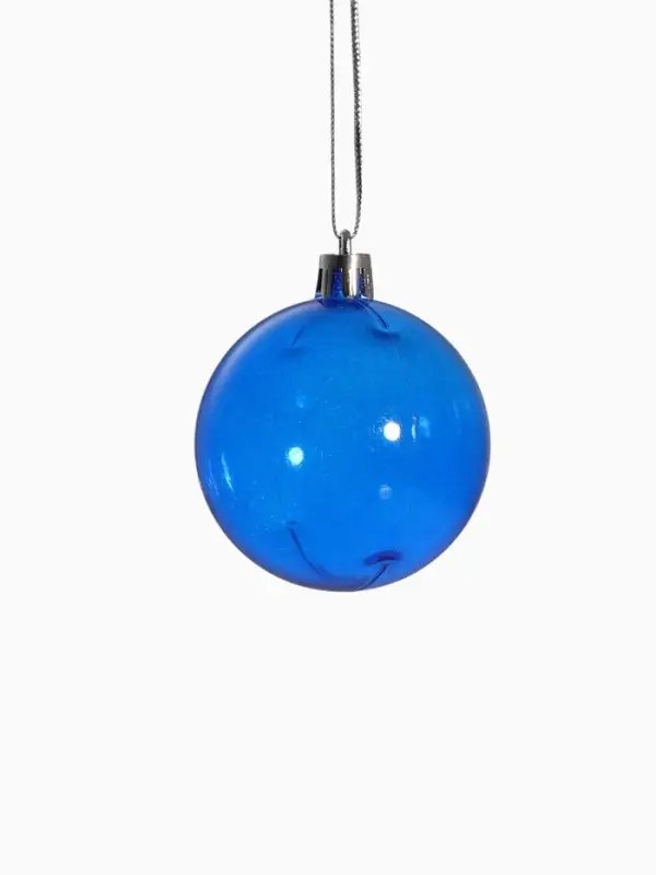 Ёлочные игрушки &laquo;Далия&raquo;, шары новогодние, d=6 см, набор 24 шт., синий