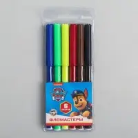 Фломастеры, 6 цветов, Paw Patrol