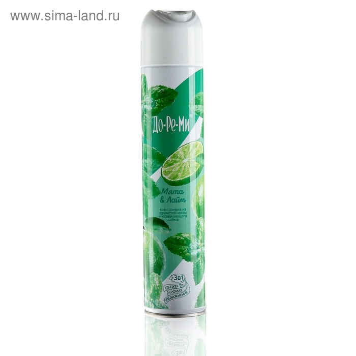 Освежитель воздуха До-Ре-Ми Аква Плюс Освежитель воздуха До-Ре-Ми Аква Плюс "Мята и Лайм", 350 мл