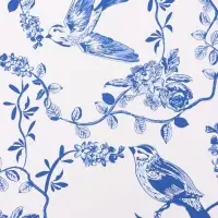 Пленка для цветов, "Весенний сад", бело-синий, 57х57 см