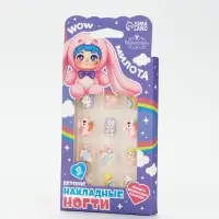 Детские накладные ногти &laquo;Милый зайка&raquo;, 12 шт.