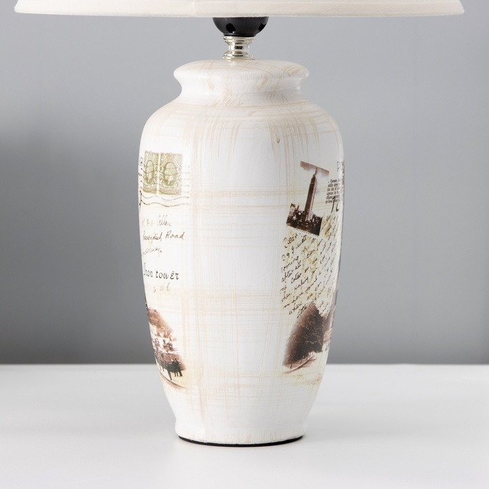 Настольная лампа с абажуром RISALUX «Виолино», Е27, 40 Вт, 28×28×45.5 см Настольная лампа с абажуром RISALUX «Виолино», Е27, 40 Вт, 28×28×45.5 см