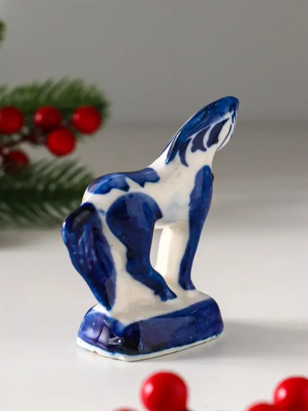 Фигурка фарфор гжель &laquo;Конь Щеголь&raquo;