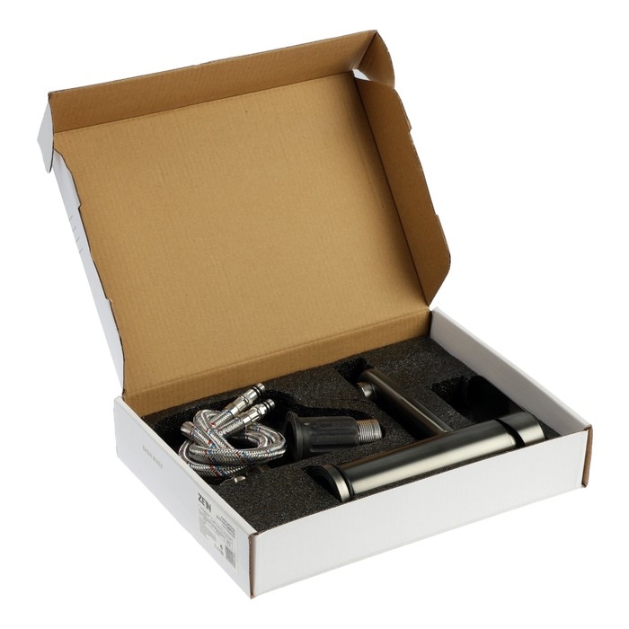 Смеситель для раковины ZEIN Z3760, однорычажный, высота излива 11,5 см, графит Смеситель для раковины ZEIN Z3760, однорычажный, высота излива 11,5 см, графит