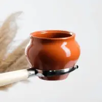 Горшочки для запекания Вятская керамика &laquo;Трио&raquo;, набор 3 шт., ухват, 500 мл, терракота