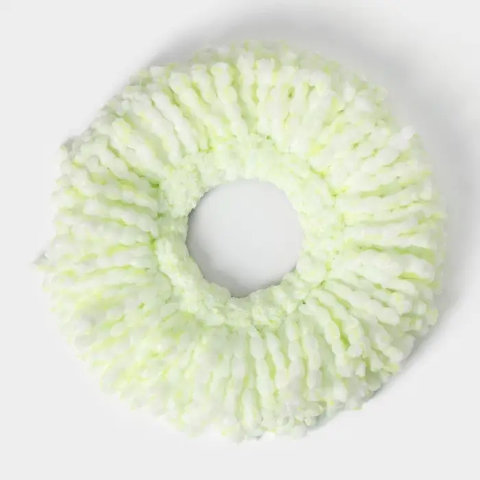 Насадка для швабры с отжимом - центрифугой Доляна, длина нитей 10 см, микрофибра, МИКС