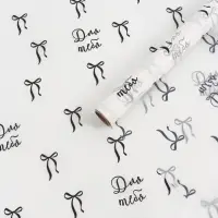 Плёнка тишью влагостойкая &laquo;Бантики&raquo;, 0.6&times;10 м, 30 мкм