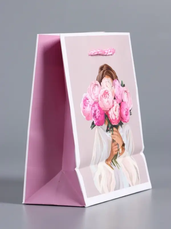 Пакет подарочный "Момент для себя" ламинированый 11,5 х 14,5 х 6,5 см