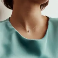 Кулон на леске &laquo;Счастье ждёт тебя. Капелька&raquo;, 35 см + удлинитель 5 см, белый в серебре
