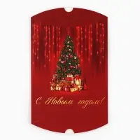 Коробка новогодняя складная фигурная &laquo;С новым годом&raquo;, 11&times;8&times;2 см