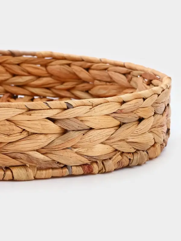 Корзинка для подачи Доляна &laquo;Камыш&raquo;, d=32 см, из соломы