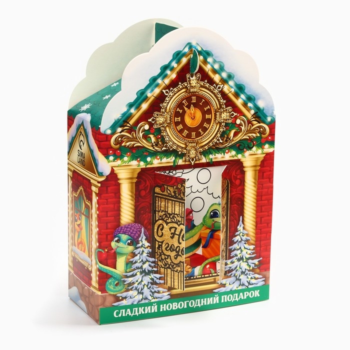 Сладкий подарок «Сказочный дом»: шоколадные конфеты с раскраской, 500 г. Сладкий подарок «Сказочный дом»: шоколадные конфеты с раскраской, 500 г.