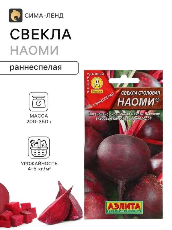 Семена Свекла столовая &laquo;Наоми&raquo;, 2 г, &laquo;АЭЛИТА&raquo;