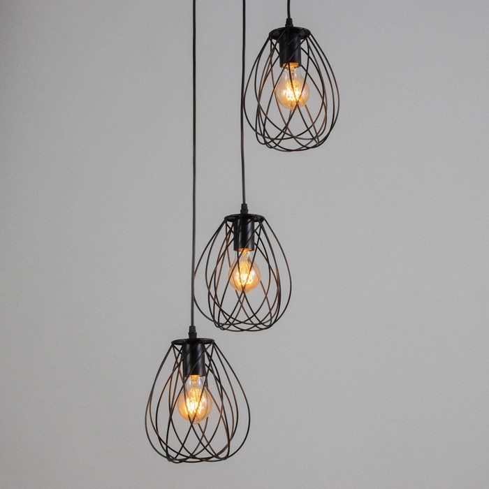 Светильник BayerLux Светильник BayerLux "Бигли" 3хЕ27 40Вт черный 35х35х20-120см