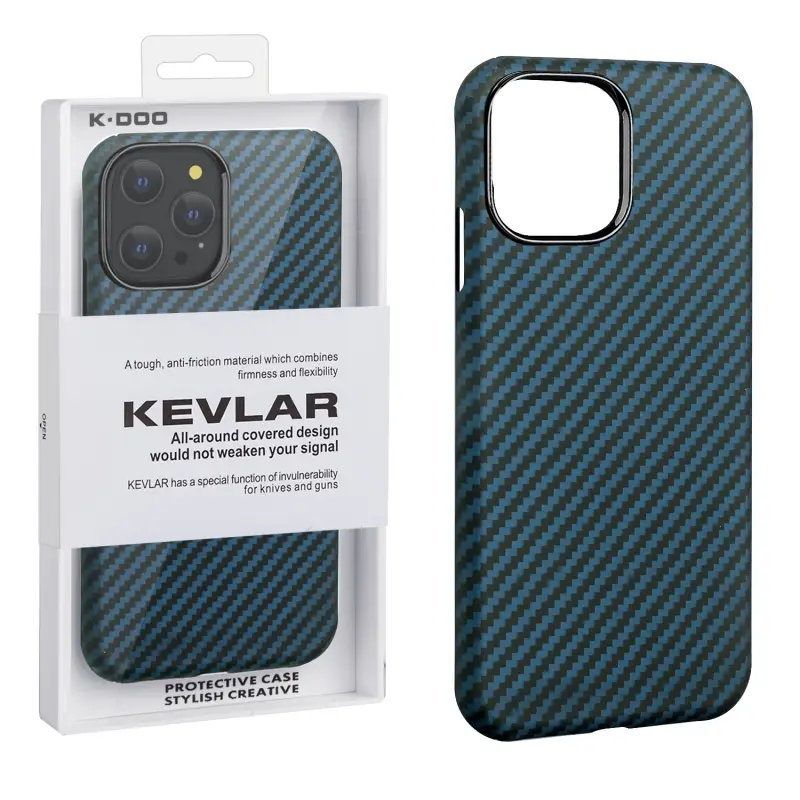 Чехол iPh 12 Pro Max Kevlar Blue