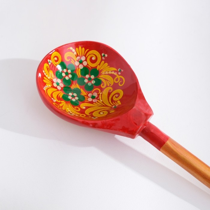 Ложка «Краснушка», салатная, 6×21, хохлома Ложка «Краснушка», салатная, 6×21, хохлома