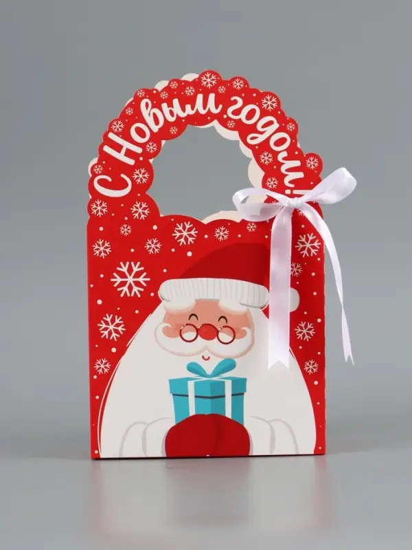 Коробка подарочная новогодняя складная &laquo;С Новым годом&raquo; 18&times;30&times;7 см