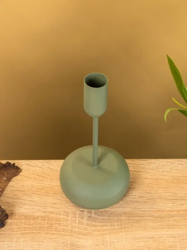 Подсвечник на 1 свечу текстурный  Подсвечник на 1 свечу текстурный "Болотный" 8х8х15,5 см