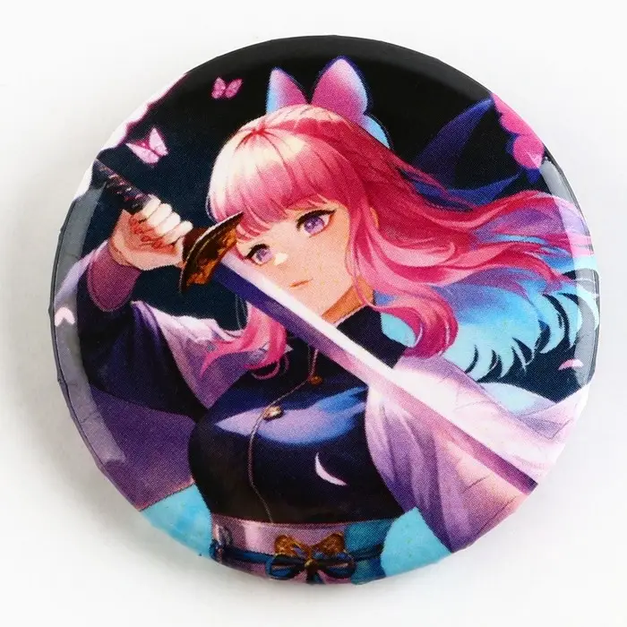 Значки закатные «Аниме девочки», 38 мм, МИКС Значки закатные «Аниме девочки», 38 мм, МИКС