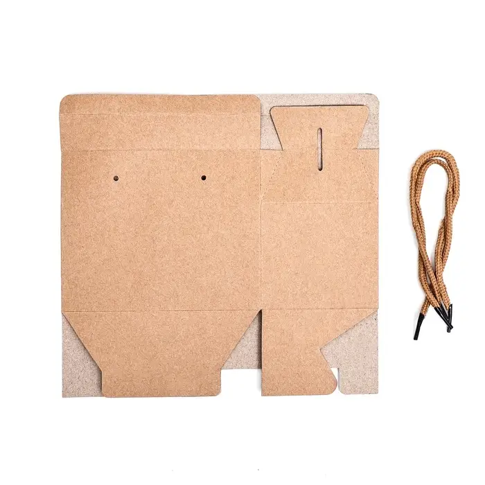 Коробка - пакет, с ручками, крафт, 15×11×9 см
