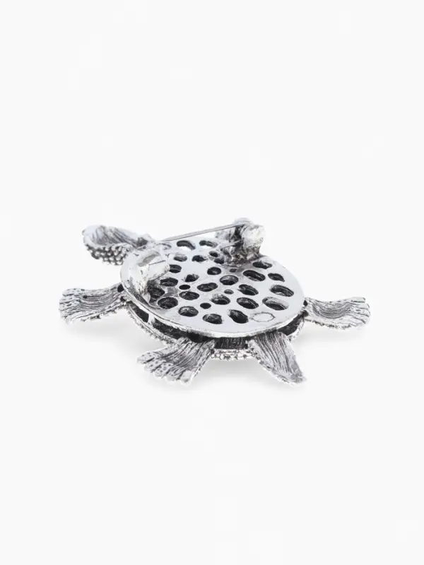 Брошь &laquo;Галиотис&raquo;, черепашка, в черненом серебре