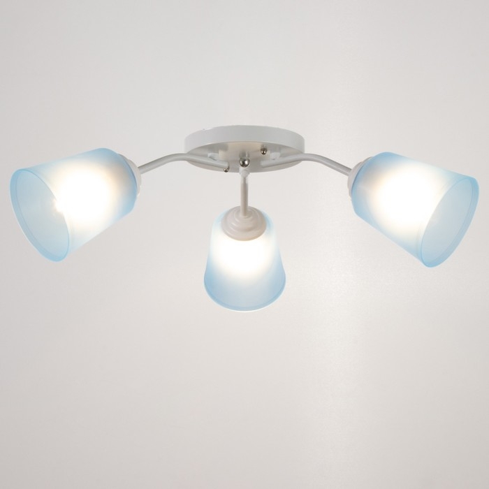 Люстра Люстра "Онлайн" (цилиндр) 3х15Вт Е27 МОДЕЛЬ: BR 00202 белый/синий