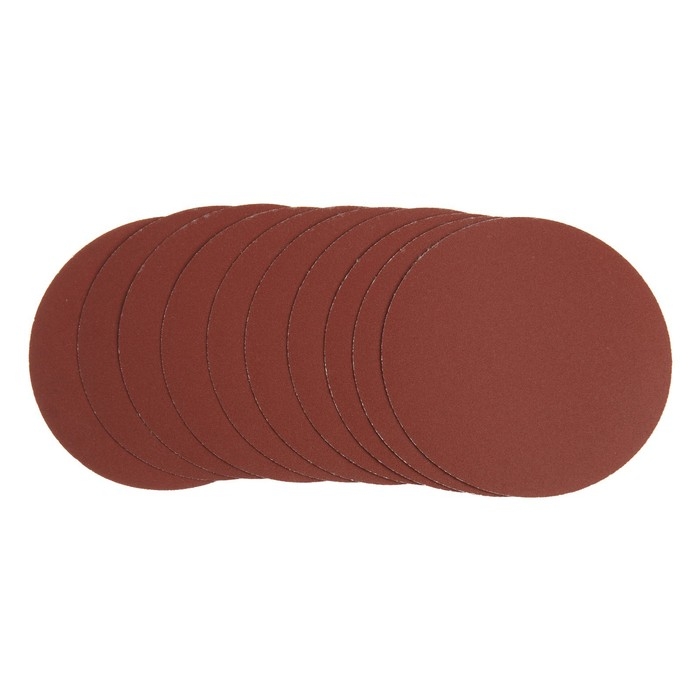 Круг абразивный шлифовальный под  Круг абразивный шлифовальный под "липучку" ТУНДРА, 125 мм, Р320, 10 шт.