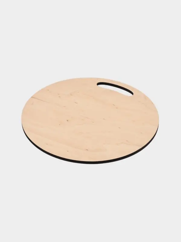 Доска разделочная сувенирная Дарим Красиво «Символ года. С новым годом», d=25.5 см, дерево, разноцветная