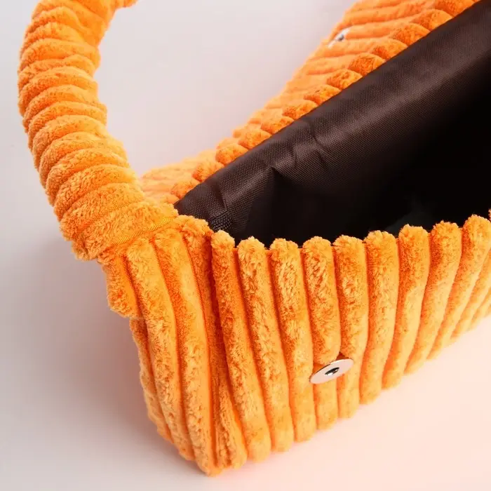 Сумка молодёжная на магните, 25.5&times;4.5&times;18.5 см, оранжевая