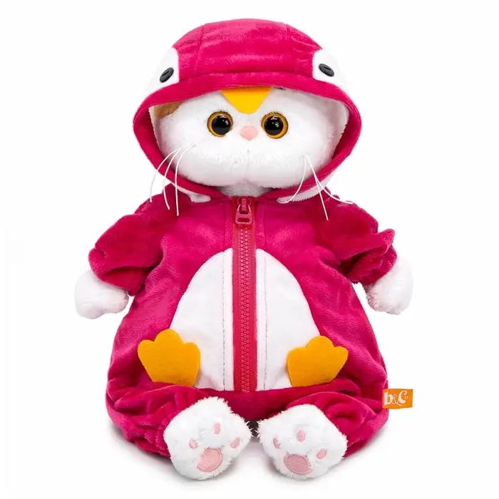 Мягкая игрушка "Кошечка Ли-Ли в кигуруми "Пингвин", 24 см LK24-178