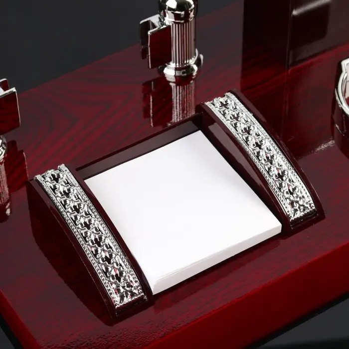 Набор настольный 4 в 1 с визитницей, МИКС