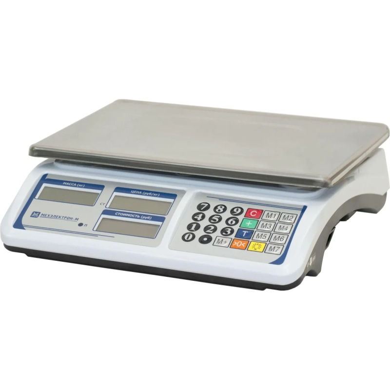 Весы торговые Мехэлектрон-М ВР4900-15-2Д-ДБ 16 до 15 кг,LЕD