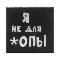 Салфетки бумажные однослойные &laquo;Я не для *опы&raquo;, 24&times;24, 100 шт.