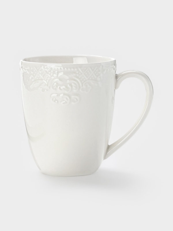 Набор кружек WY Venecia, 400 мл, набор 2 шт., фарфор, белые Набор кружек WY Venecia, 400 мл, набор 2 шт., фарфор, белые