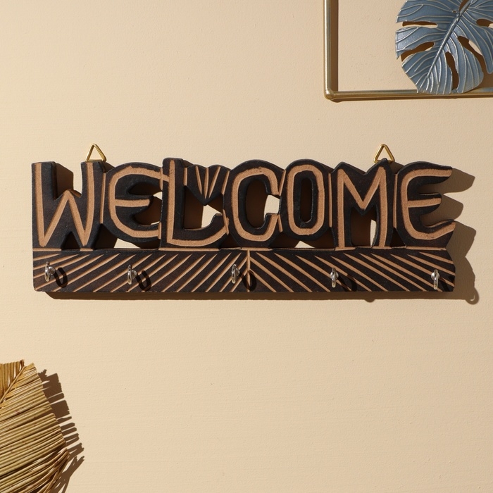 Ключница Ключница "WELCOME" МДФ 31х9,5х3,5 см