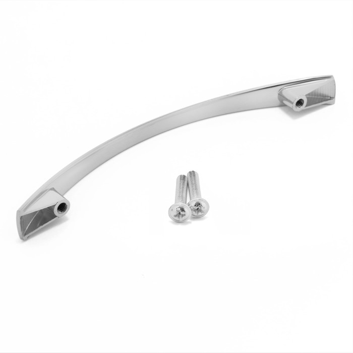 Ручка-скоба ТУНДРА РС002, м/о 96 мм цвет хром, 4 шт