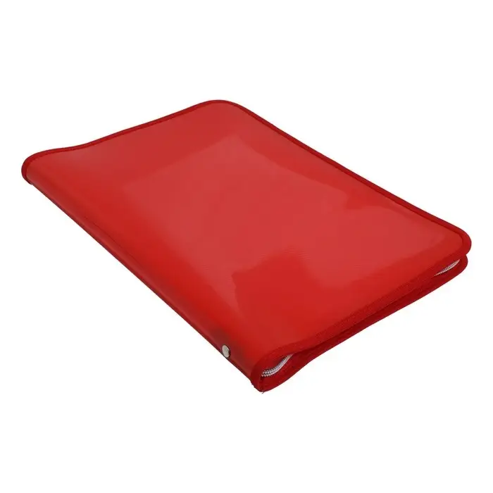 Папка пластиковая А4, 325 х 230 х 25 мм, молния вокруг, Calligrata Папка пластиковая А4, 325 х 230 х 25 мм, молния вокруг, Calligrata "Офис", ПМ-А4-11, 0.5 мм, цветная, текстура "песок", красная