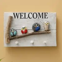 Вешалка WELCOME, 31×6.5×21 см, дерево албезия