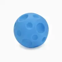 Игрушка пищащая "Мячик" для собак, 6,5 см, голубая