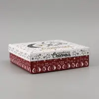 Коробка подарочная новогодняя складная, крышка-дно &laquo;Коробочка счастья&raquo; 20&times;20&times;6 см