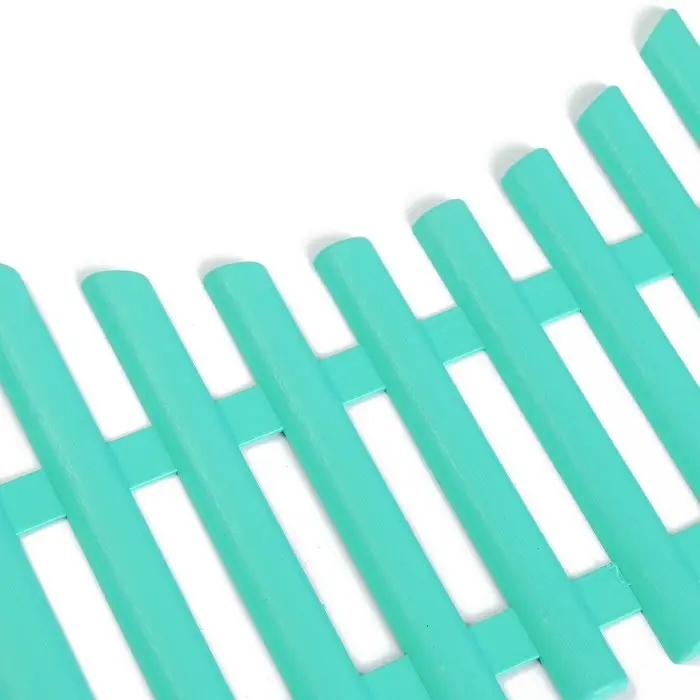 Ограждение декоративное, 30&times;300 см, 5 секций, пластик, бирюзовое, Greengo