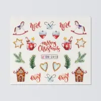 Слайдеры для ногтей «Noel», разноцветные