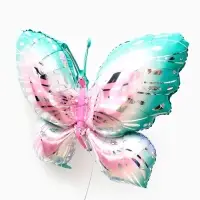 Воздушные шары фольгированные, &laquo;Разноцветные бабочки&raquo;, набор  3 шт