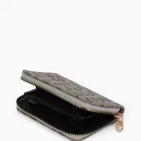 Кошелёк на молнии, 13&times;2&times;9 см, с принтом, серый