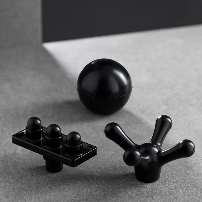 Массажёр для тела Windigo LEM-11, перкуссионный, 25 Вт, 12 насадок, 5 режимов, черный Массажёр для тела Windigo LEM-11, перкуссионный, 25 Вт, 12 насадок, 5 режимов, черный