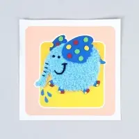 Вышивка по фетру "Слоник"